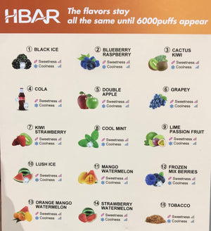 LUSH ICE - HQD HBAR 6000