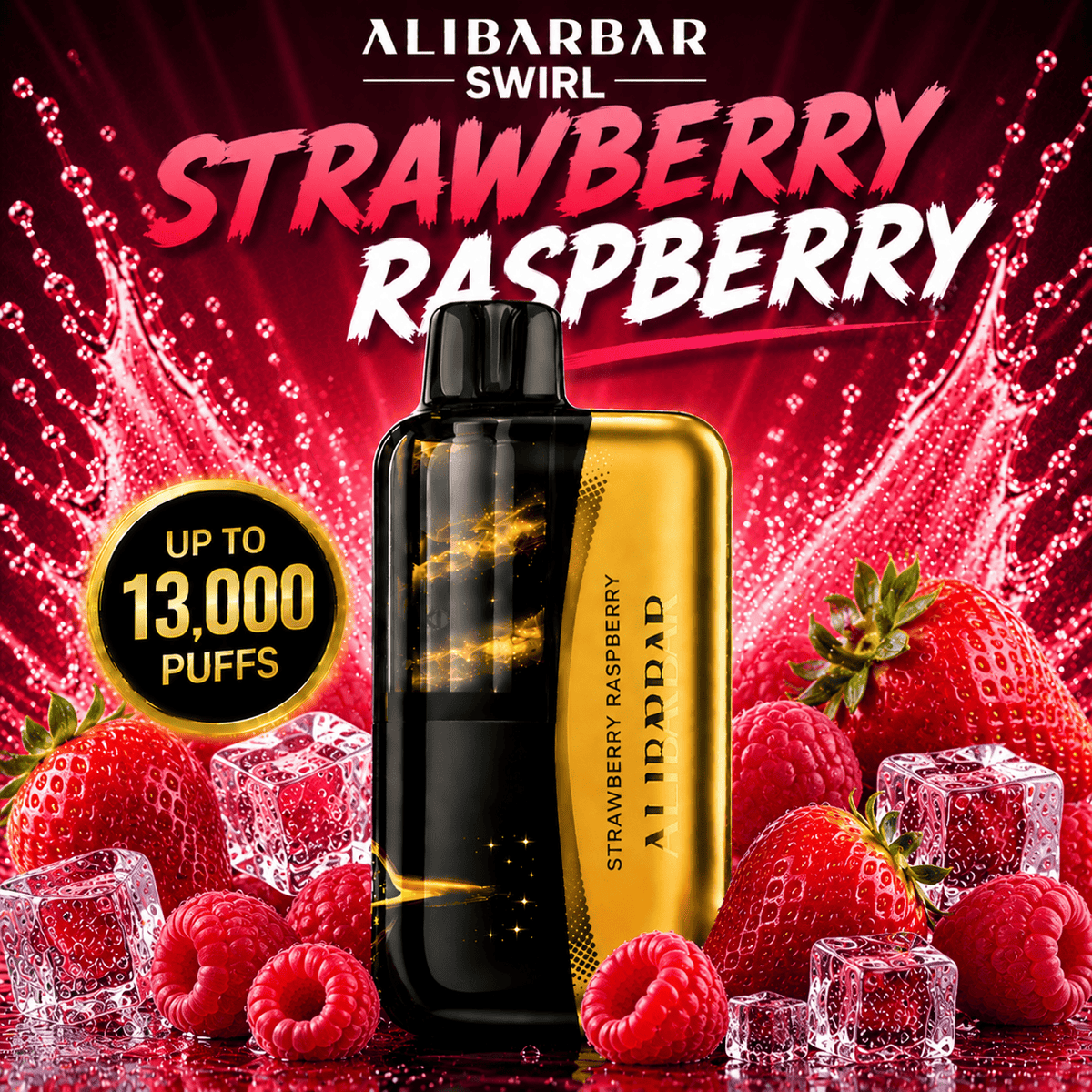STRAWBERRY RASPBERRY - ALIBARBAR SWIRL 13,000