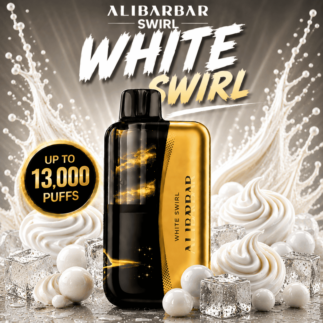 WHITE SWIRL - ALIBARBAR SWIRL 13,000