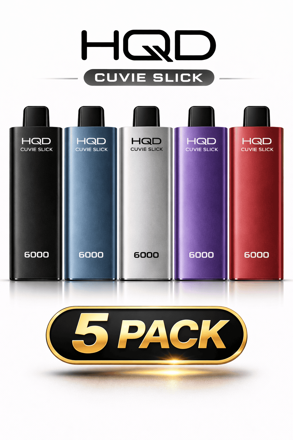 HQD Cuvie Slick 6000 5 Pack - Most Popular