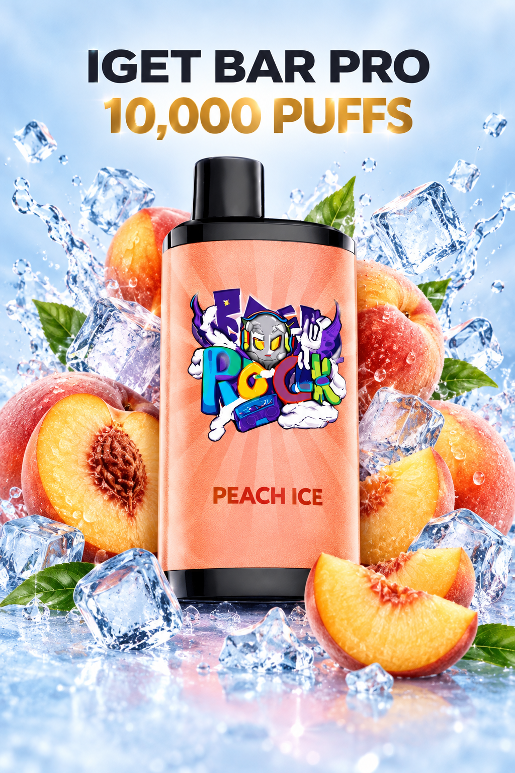 PEACH ICE (NEW FLAVOUR!) - IGET BAR PRO 10,000